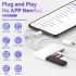 OTG адаптер Herfair перехідник картрідер SD / TF to USB / Lightning / Type-C White (R3873)