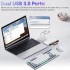 OTG адаптер Herfair перехідник картрідер SD / TF to USB / Lightning / Type-C White (R3873)