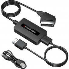 ​Конвертер SUNNATCH E607A SCART to HDMI із додатковим живленням Black (R3962)