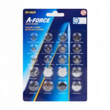 Комплект батарейок A-Forse таблетки 20 шт (PS-202529) Комплект батарейок A-Forse таблетки 20 шт (PS-202529)