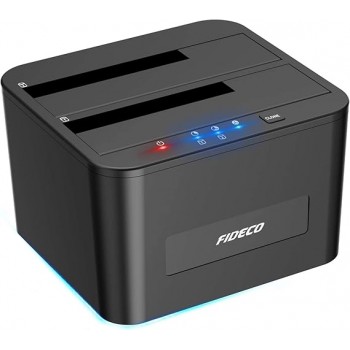 Док-станція FIDECO для двох SSD/HDD 2.5/3.5" SATA-USB 3.0 (RD3309) Док-станція FIDECO для двох SSD/HDD 2.5/3.5" SATA-USB 3.0 (RD3309)