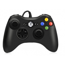 Дротовий джойстик OKHAHA PC360 для комп'ютера в стилі Xbox 360 Black (R-3182)