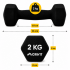 Гантелі вінілові Crivit 2 x 2 кг Black (R4837131820250)