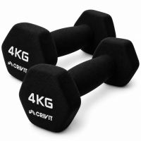 Гантелі вінілові Crivit 2 x 4 кг Black (R4838131820250)