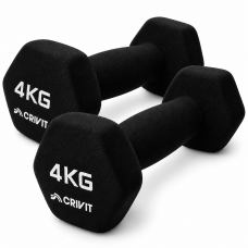 Гантелі вінілові Crivit 2 x 4 кг Black (R4838131820250) Гантелі вінілові Crivit 2 x 4 кг Black (R4838131820250)