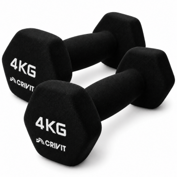 Гантелі вінілові Crivit 2 x 4 кг Black (R4838131820250) Гантелі вінілові Crivit 2 x 4 кг Black (R4838131820250)