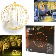 Підвісна світлодіодна куля Livarno Home «StarSphere» 140 LED D-30cm (NY1331072025)