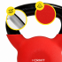 Гиря металева Crivit 8 кг з вініловим покриттям Red/Black (R4852131820250)