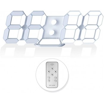 Настільний електронний цифровий годинник EDUP HOME EH-LED1302 White (R4803131820250)