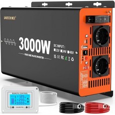 Інвертор перетворювач напруги JARXIOKE 12-230 V 3000 Вт Black (R4579131820250)
