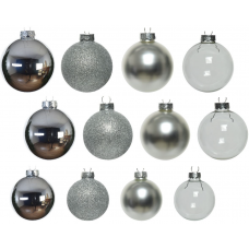 Набір ялинкових куль Xmas 42 шт Silver (NY1531072025) Набір ялинкових куль Xmas 42 шт Silver (NY1531072025)