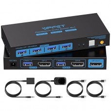 KVM-перемикач CMSTECD VP-SW204 8K/60Hz Black (R4777131820250) KVM-перемикач CMSTECD VP-SW204 8K/60Hz Black (R4777131820250)