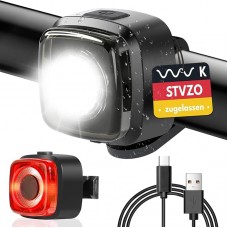 Набір велосипедних ліхтарів SPGOOD Black (R3593)