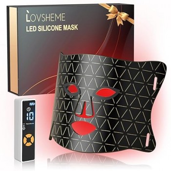 Світлотерапія зі світлодіодною маскою для обличчя Lovsheme Black (RD561131820250)