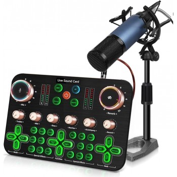 Набір конденсаторний мікрофон з звуковою картою ALLWIN k600 XLR (R-3283) Набір конденсаторний мікрофон з звуковою картою ALLWIN k600 XLR (R-3283)