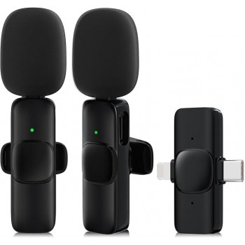 Петличний мікрофон JUDKIOM M88 2в1 з Type-C для Android та Lightning для iPhone Black (R3768)