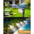 Вуличний світильник Btfarm з сонячною батареєю 72 LED Black (R3765)