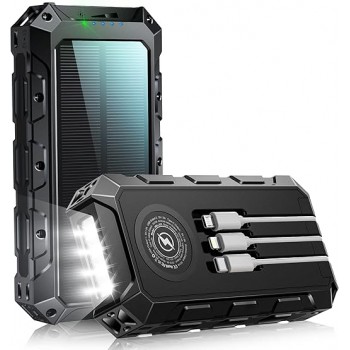 Повербанк Mordraoe 48000 мАг з сонячною батареєю Black (RD4147130820250) Повербанк Mordraoe 48000 мАг з сонячною батареєю Black (RD4147130820250)