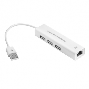 USB-хаб DX139 LAN+USB 2.0 на 3 порта White (RM3829) USB-хаб DX139 LAN+USB 2.0 на 3 порта White (RM3829)