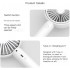 Портативний вентилятор MNASH White (R3480)