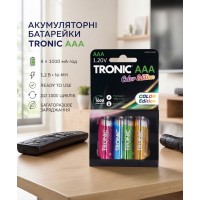 Акумуляторні батареї TRONIC Ni-MH HR03 ААA 4шт 1000 mAh (R4845131820250)
