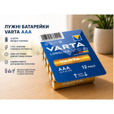 Батарейки Varta LR03 ААA 12 шт (PS-202531) Батарейки Varta LR03 ААA 12 шт (PS-202531)
