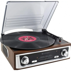 Вініловий програвач Soundmaster PL186H Brown (MU405213082025) Вініловий програвач Soundmaster PL186H Brown (MU405213082025)